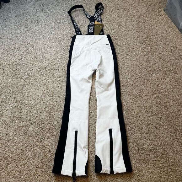 GOLDBERGH WOMEN'S HIGH END SALOPETTE SKI PANTS BIB WHITE BLACK NWT US 4 - Picture 13 of 13